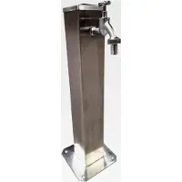 Markenlos Wassersäule Edelstahl 3/4 Zoll, 50 cm