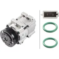 Hella Klimakompressor 12 V Ø 114 mm Thermo-Expertise für u.a. FORD TRANSIT