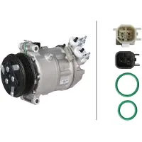 Hella Klimakompressor 12 V Ø 110 mm Thermo-Expertise passend für u.a. FORD FOCUS