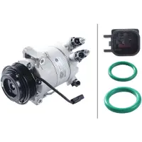 Hella Klimakompressor 12 V Ø 108 mm Thermo-Expertise passend für u.a. FORD FOCUS