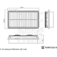 Blue Print Luftfilter ADBP220216