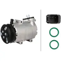 Hella Klimakompressor 12 V Ø 108 mm Thermo-Expertise passend für u.a. FORD FOCUS