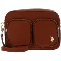 U.S. POLO ASSN. Umhängetasche Mansion Crossbody Bag With Pockets Tan braun