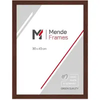 MendeFrames H300 Holzrahmen braun 20x20 cm Klarglas