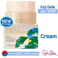Nature Republic Snail Solution Face Cream – Regenerierende Gesichtscreme mit Schneckenschleim 52 ml Tagescreme