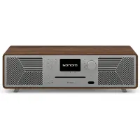 Sonoro MEISTERSTUCK (Gen.2), Walnuss, Silber, 1 Disks, Vorderseite, 2-Wege, 13,3 cm (5.25"), DAB+, FM