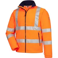 Nitras MOTION TEX VIZ, Warn-Fleecejacke, EN ISO 13688, EN ISO 20471 | Packung (1 Stück)