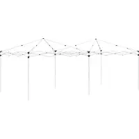 vidaXL Pop-up Partyzelt 575 x 288 x 245 cm Bordeauxrot Oxford-Stoff
