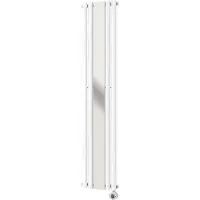 Quality Heating Elektrischer Heizkörper - Weiß - 1200 Watt, vertikal mit Spiegel