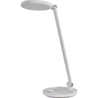 Emos LED-Schreibtischlampe CHARLES 7,6W, Helligkeit 550lm, klappbar und neigbar, Farbwechsel, dimmbar, 1,3m Kabel mit Netzteil, weiß, Z7628W