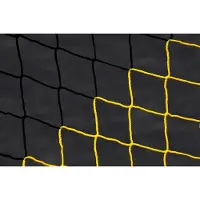 Powershot Fußballnetz 5 x 2 m GELB und SCHWARZ - Durchmesser: 4 mm - - Fußballnetz - Ideal für Wettkämpfe und Spiele