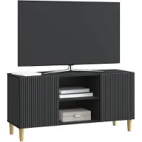 vidaXL TV-Schränk Schwarz 102 x 34,5 x 50 cm Holzwerkstoff