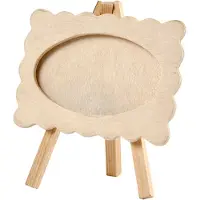 Creativ Company Rahmen auf einer Staffelei, Größe 13,2x11,5 cm, Stärke: 18 mm, Sperrholz, 1Stck