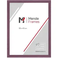 MendeFrames Holzrahmen H300 Klassisch violett 20x20 cm Klarglas
