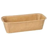 Papstar 25 Backformen "pure" eckig braun 1033 ml