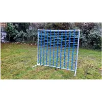 Markenlos Agility Zaun blau, VDH-konform, mit Tor, aus Kunststoff, NADAC Hoopers