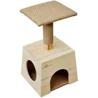 Markenlos Kratzbaum Jasper 62 cm, beige, Katzenbaum, Katzenspielbaum, Kratzmöbel