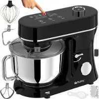 Ruhhy 25726 Küchenmaschine 6,2 l, 2000 W, mit Heizfunktion, schwarz