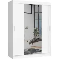 Akord Schwebetürenschrank Weiß 150X60X200 Cm