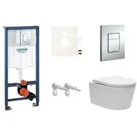 SAT Grohe Wand-WC Set für Vorwandmontage + Brevis WC SIKOGRS3W0