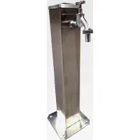 Markenlos Wassersäule aus Edelstahl 1/2 Zoll, 50 cm