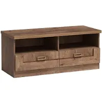 Masseno TV-Schrank UDINE 118 cm Fernsehschrank mit 2 Schubladen und Türen TV-Lowboard für Wohnzimmer Modern 118x50x50 cm Braun
