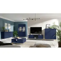 Meublorama Designermöbel-Set AZURÉA – Komplettes Esszimmer – Farbe Tiefblau