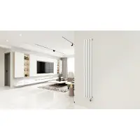 Quality Heating Elektrischer Heizkörper - Weiß - 1000 Watt, Vertikal, Modern