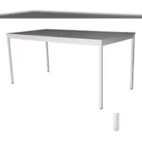 Szagato Schreibtisch Stahl LxB 180x100cm lichtgrau Arbeitstisch Bürotisch Druckertisch Computertisch Office Tisch Schreibti günstig