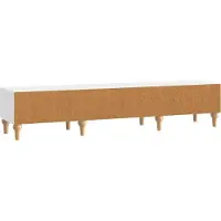 vidaXL TV-Schränk Hochglanz Weiß 147 x 34,5 x 30 cm Holzwerkstoff