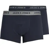 Jack & Jones Trunk "JACVINCENT TRUNKS 2 PACK NOOS", Herren, Gr. M, 2 Stk., blau (navy blazer), Jersey, Obermaterial: 95% Baumwolle, 5% Elasthan, unifarben, Unterhosen Trunk