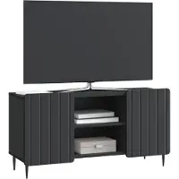 vidaXL TV-Schränk Schwarz 102 x 34,5 x 52 cm Holzwerkstoff