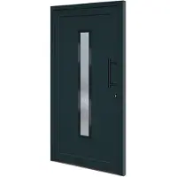 vidaXL Haustür Anthrazit 108x200 cm PVC