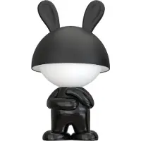 Luxus Europe - Nachtlampe Kinderzimmer Mouse Schwarz - Draadloos LED Nachtlampje Kinderen - USB-C Oplaadbaar