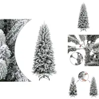 vidaXL Künstlicher Weihnachtsbaum Beschneit 180 cm PVC&PE - Weihnachtsbäume