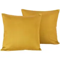 De Witte Lietaer Kissenbezug Olivia Golden Yellow Satin 40 x 40 cm (2er Set)