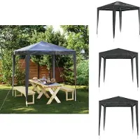 vidaXL Profi-Partyzelt 2x2 m Anthrazit - Pavillons & Partyzelte