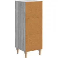 vidaXL Sideboard Graues Sonoma 33 x 34,5 x 90 cm Holzwerkstoff