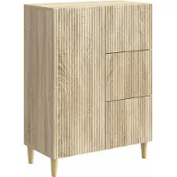 vidaXL Sideboard Sonoma-Eiche 66 x 34,5 x 90 cm Holzwerkstoff