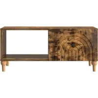 vidaXL Couchtisch Geräucherte Eiche 90 x 50 x 40 cm Holzwerkstoff