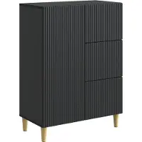 vidaXL Sideboard Schwarz 66 x 34,5 x 90 cm Holzwerkstoff