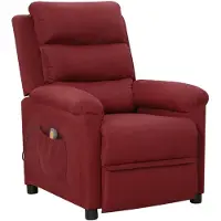 vidaXL Massagesessel Weinrot Stoff