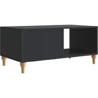 vidaXL Couchtisch Schwarz 90 x 50 x 40 cm Holzwerkstoff