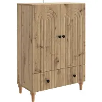 vidaXL Sideboard Artisan-Eiche 66 x 34,5 x 95 cm Holzwerkstoff