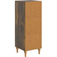 vidaXL Sideboard Geräucherte Eiche 33 x 34,5 x 90 cm Holzwerkstoff