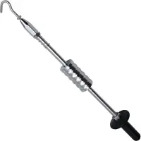 vidaXL Gleithammer mit Haken 63 cm Kohlenstoffstahl