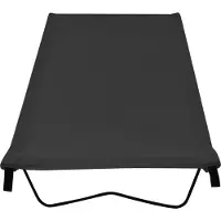 vidaXL Campingbett 180x60x19 cm Oxford-Gewebe und Stahl Schwarz