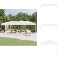 vidaXL Partyzelt Faltbar Weiß 3x6 m - Pavillons & Partyzelte