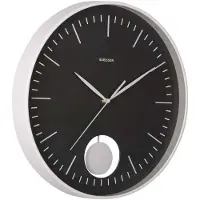 Karlsson - Wanduhr Grato Pendulum - Warmes Grau - 40.6x40.6x40.6cm