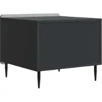vidaXL Couchtisch mit Schubladen Schwarz 49 x 50 x 42 cm Holzwerkstoff